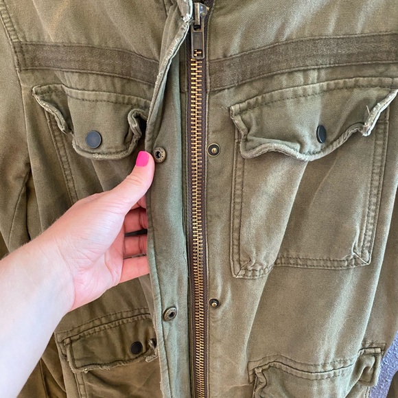 Free people khaki army green jacket - Picture 3 of 5